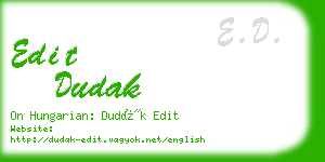 edit dudak business card